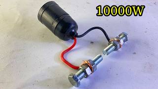 New....How to make free electricity 220v 10000w energy with pvc copper wire & bolts