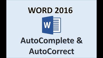 Word 2016 - AutoCorrect and AutoComplete - How To Auto Correct & Complete Words in MS Office 365 MOS