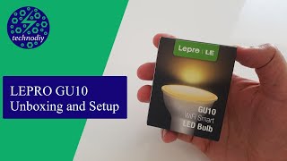 Lepro (LampUX) GU10 Smart Bulb Unboxing and Complete Setup with Alexa integration screenshot 2