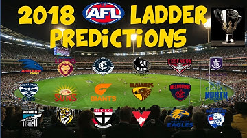 2018 AFL Ladder Predictions