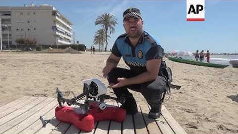 Drone helps lifeguards keep swimmers safe ++FIRST RUN 17th August 2016++
