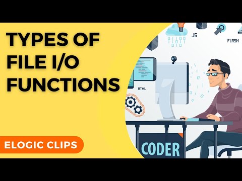 C_86 Types Of File I/O Functions In C Language | eLogic Classes