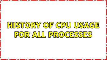 History of CPU usage for all processes (2 Solutions!!)