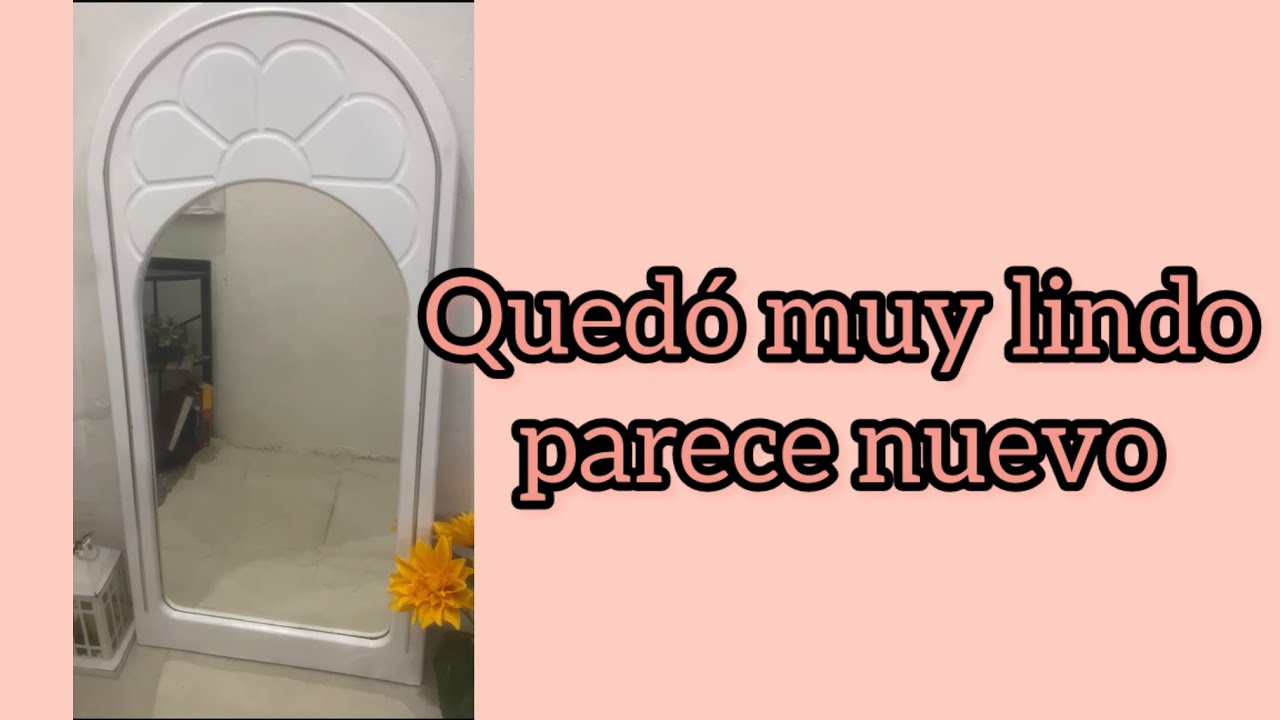 Me regalaron un espejo y lo restauré 😍😍😍😍😍