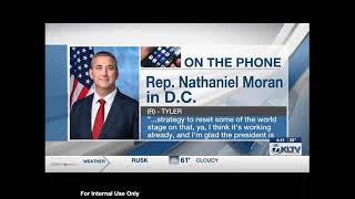 Rep. Nathaniel Moran Hosts Tele-Town Hall — East Texans Call In with Questions on Tariffs & More