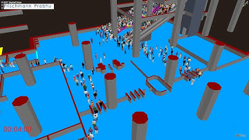 2. Pedestrian Simulation at a Metro Station (Evacuation Scenario)