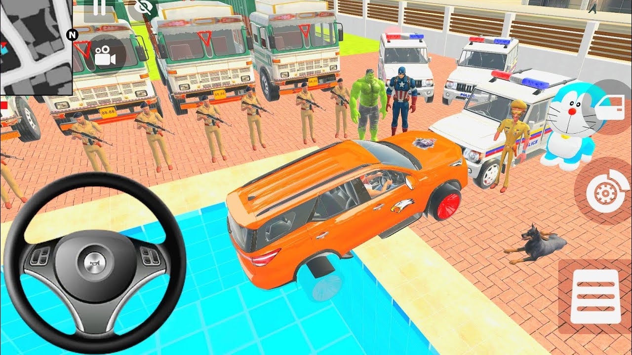 😱 Franklin Modified Police Car 🚨 Gangster Life in Indian Streets |Open WorldGame game for android ❤️