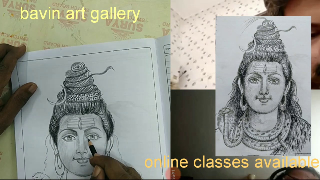 TANJORE PAINTING ONLINE CLASSES PENCIL DRAWING YouTube