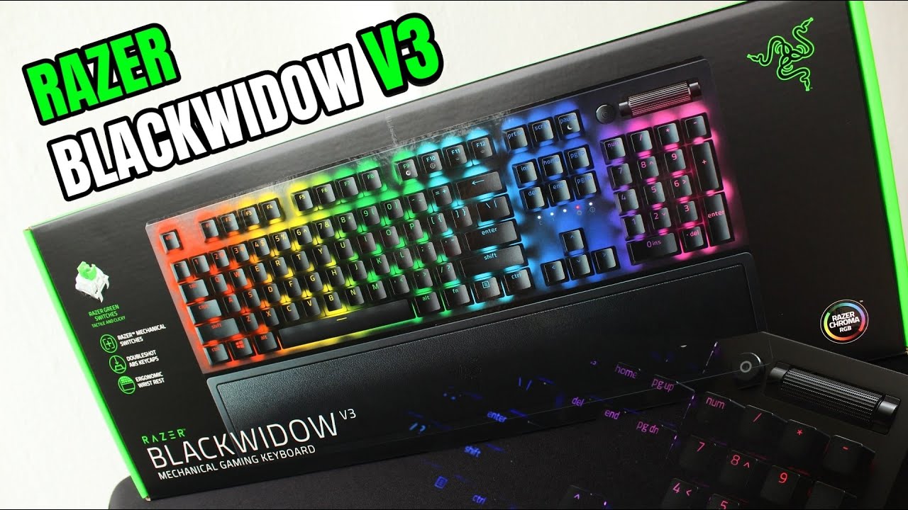 UNBOXING - RAZER BLACKWIDOW V3 