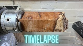 Timelapse of Crafting a Stunning Yew Wood Bud Vase