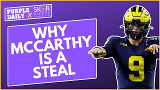 Why JJ McCarthy is a STEAL for Minnesota Vikings