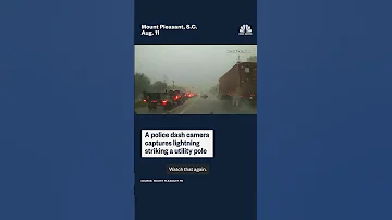 Massive South Carolina Lightning Strike Caught On Video 