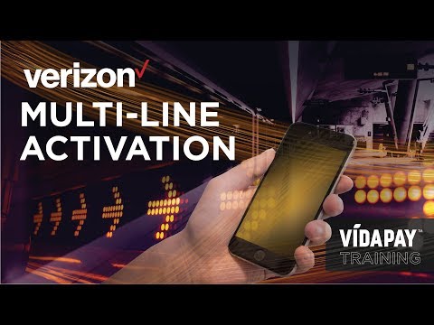 VIDAPAY Training: Verizon Multi-Line Activation