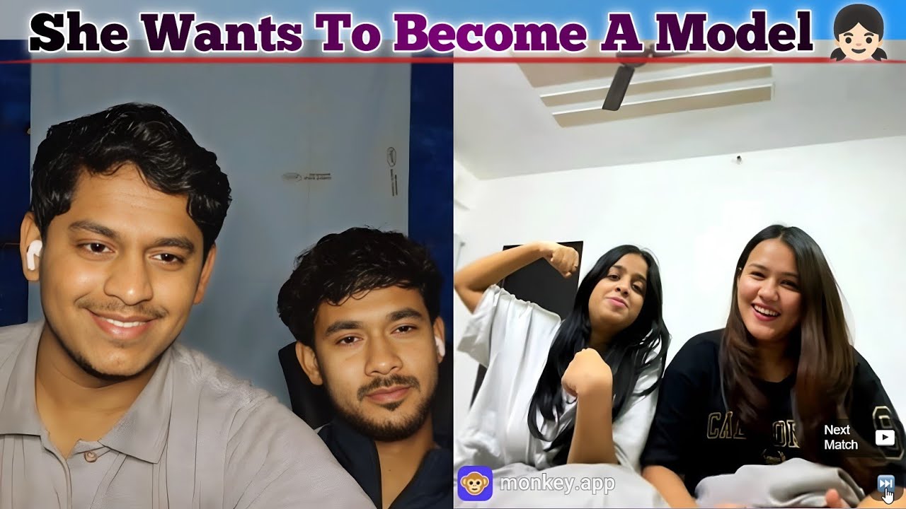 Talked to so many random people on monkey about modeling and cooking | AJomegle | Funny video