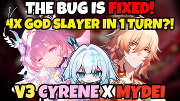 [V3 Cyrene] T0 MYDEI Soon?! Easy 3x God Slayer Be God with Cyrene and Cerydra! | AA | HSR 3.7