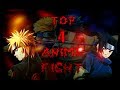 أفضل 4 أنميات قتالية مع اغنية مترجمة روعه Top 4 Anime Fights
