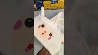Soft Baby Hooded Bath Towels with Adorable Animal Face Design