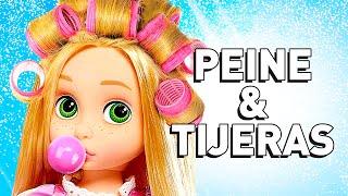 ⭐¡Salon de Belleza y Peluquería Rapunzel Elsa y Anna! ✂  | Princesas Disney
