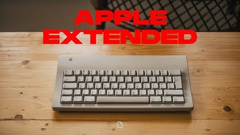 Apple Extended Keyboard Showcase with short cinematic and typing test