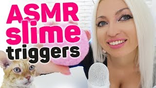 ASMR Slime Triggers Game (POKING, STRETCHING, PRESSING) ASMR Tingles & Triggers. Satisfying Sounds