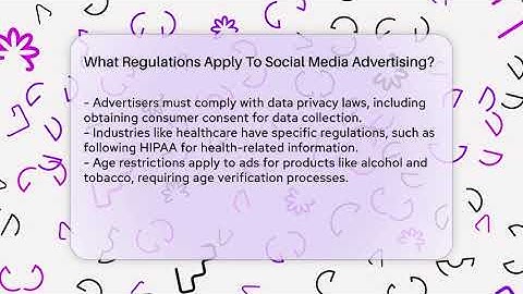 What Regulations Apply To Social Media Advertising? - Everyday-Networking