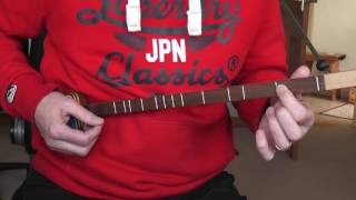 Amazing Grace - One String Guitar Canjo Tutorial