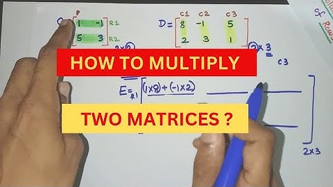 Hoe vermenigvuldig je twee matrices? | Matrixvermenigvuldiging in wiskunde