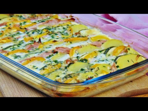 In diesem Video seht ihr eine ganz einfache Anleitung, wie ihr ein Kartoffel-Zucchini-Gratin zuberei. 