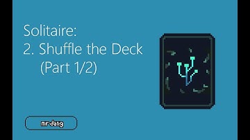 Solitaire - 2 - Shuffle Deck (Part 1) [PowerApps]