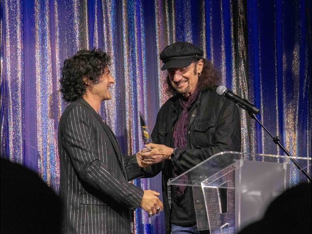 Bruce Kulick, Guitar Legend Award with Phil Soussan at Vegas Rocks Magazine Music Awards 1/21/24