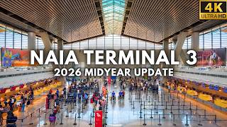 NAIA Terminal 3 2026 Update 🇵🇭 | Is Manila Airport Finally Improving? 4K Walking Tour