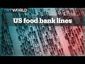 Thousands line up for food at US food bank