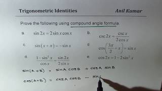 Trigonometric Identities with Compound Angle Formula Part 1 screenshot 5