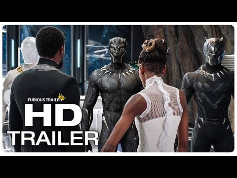 BLACK PANTHER Movie Clip Black Panther Suit Upgrade + Trailer (2018) Superhero M