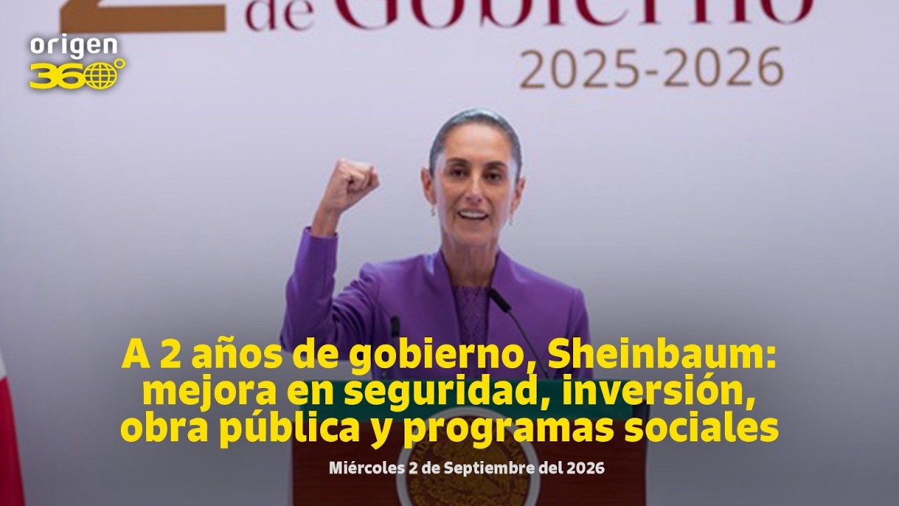 En Vivo | A 2 años de gobierno, resalta Claudia Sheinbaum mejora en seguridad, inversión, obra ...