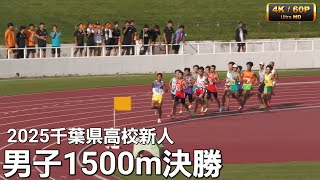 男子1500m決勝 2025千葉県高校新人