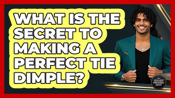 What Is The Secret To Making A Perfect Tie Dimple? - The Sharp Dressed Gent