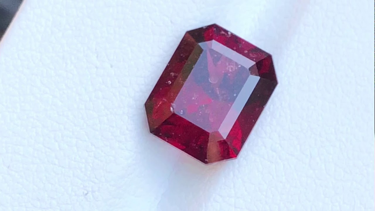 January Birthstone 5cts Ring Size Garnet Gemstone for Jewelry Blood Red Rhodolite Garnet Natural Loose Rhodolite Garnet Gem from Africa