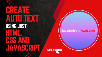 How to Create an Auto Text Typing Effect with HTML, CSS, and JS