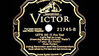 1929 HITS ARCHIVE: Let’s Do It (Let’s Fall In Love) - Irving Aaronson (P Saxe & J Armstrong, vocal)