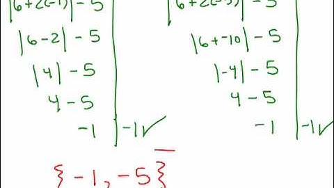 Absolute Value Equations 4