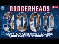 Clayton Kershaw Makes MLB History: First Dodgers Pitcher to Reach 3,000 Strikeouts 🎉