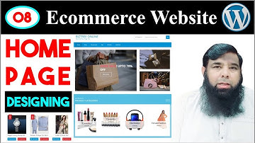 E-commerce Website Home Page Design using WooCommerce and WordPress by Shahid Naeem, Class 08.
