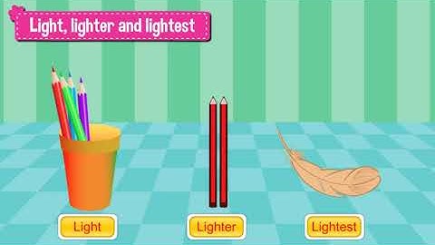 Light, lighter and lightest | Number work | Happy faces C.