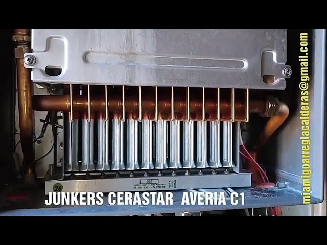 Junkers Cerastar código de Avería C1 funciona un rato y se apaga WORCESTER BOSCH BOILER SERVICE