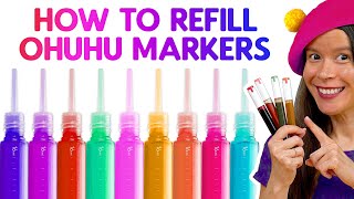 How to Refill Ohuhu Markers Using New Ohuhu Ink Refills!