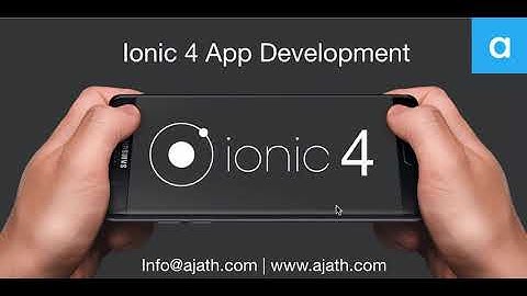 Ionic App Development Video