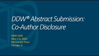 Co-Author Disclosure