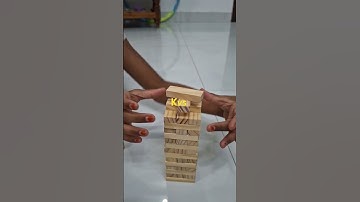 Jenga Wooden Blocks🪜🧱 game #youtubevloggers #gameplay #shorts #viral #trending #jengagame #block