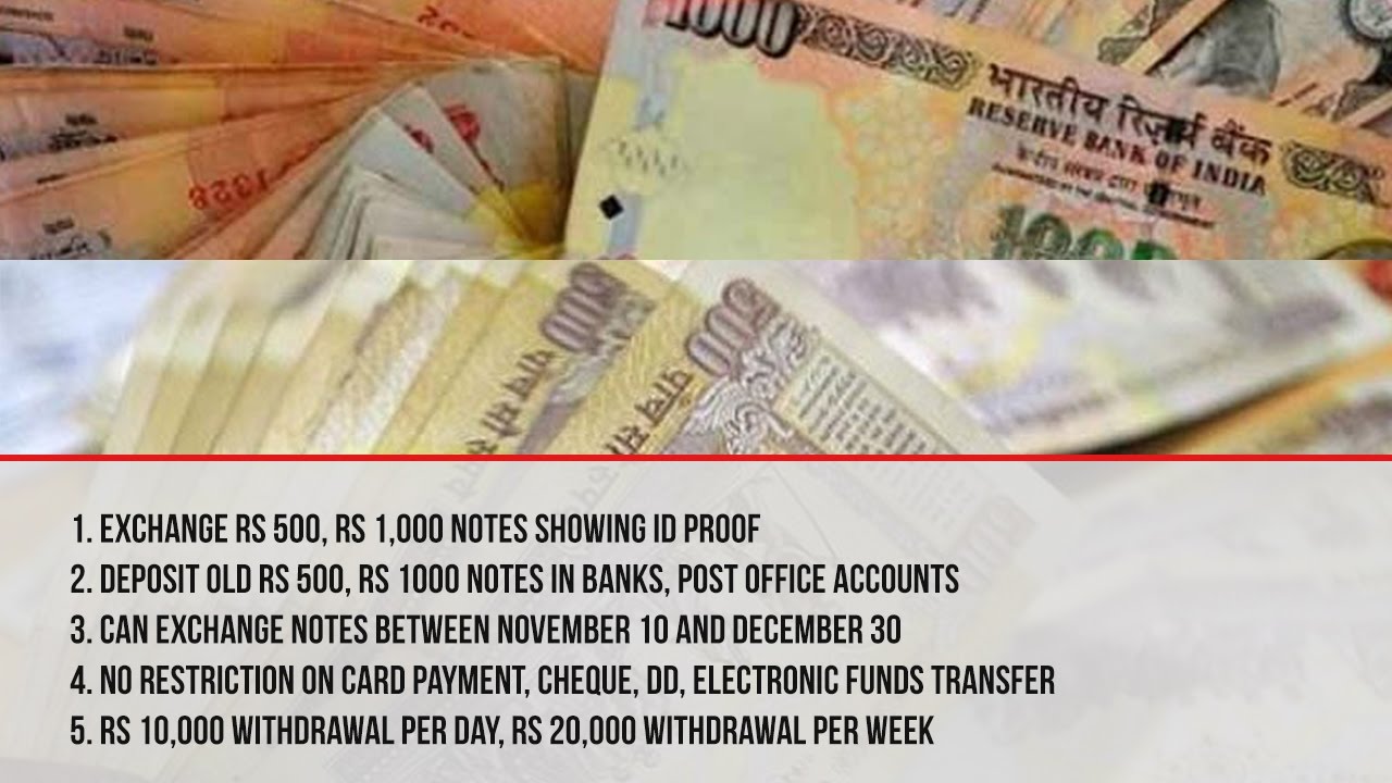 Here What You Can Do With Old Rs 500 Rs 1000 Currency Notes